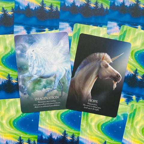 Oracle of the Unicorns Tarot Oracle Deck 44 Cards Blue Angel Multilingual