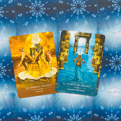 Water Temple Oracle Cards Deck Blue Angel Suzy Cherub Esoteric Divination With Bag
