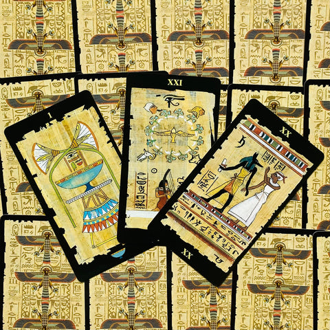 The Egyptian Tarot Cards Deck And Book Lo Scarabeo Esoteric Fortune Telling NEW