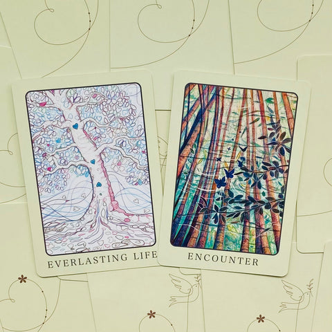 Peace Oracle Deck Cards Toni Carmine Esoteric Telling Blue Angel NEW