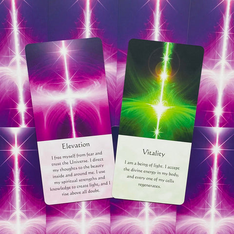 Healing Energy Oracle Cards Deck by Mario Duguay Blue Angel 54 Card Set