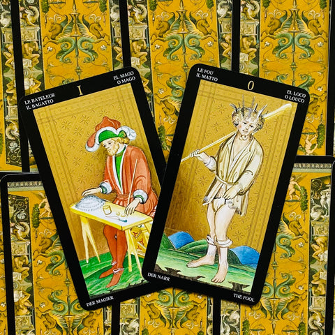 Golden Visconti Grand Trumps Tarot Deck 22 Cards Lo Scarabeo