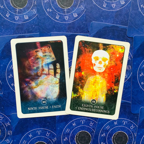 Black Moon Astrology Oracle Cards Deck by Susan Sheppard Blue Angel