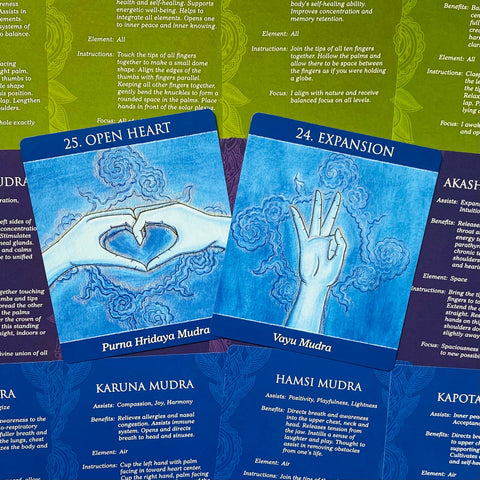 Mudras for Awakening the Five Elements Deck & Guidebook Set US Games