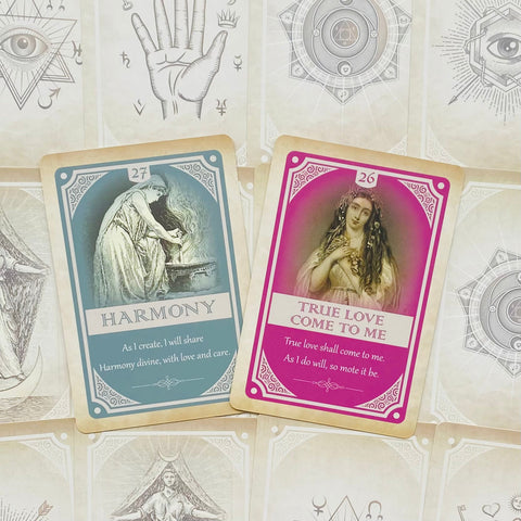 Magickal Spellcards Tarot Deck by Lucy Cavendish with Guidebook Blue Angel