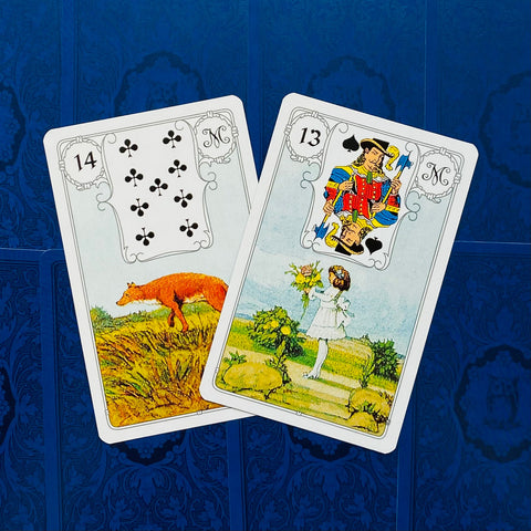 Lenormand Blue Owl Premium Edition Silver Foil Cards Deck Agm Urania 1067012818