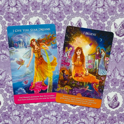Inspirational Wisdom from Angels & Fairies Oracle Card Deck US Games