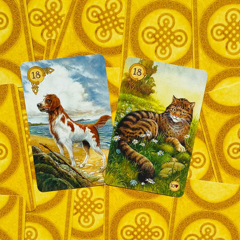 Celtic Lenormand Oracle Deck 45 Cards & Guidebook by US Games Systems