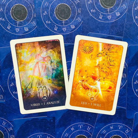 Black Moon Astrology Oracle Cards Deck by Susan Sheppard Blue Angel