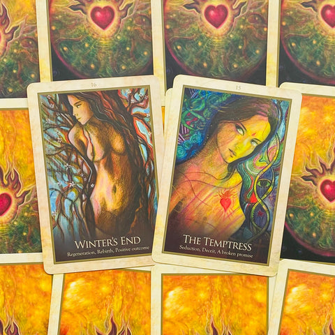Gaia Oracle Deck by Toni Carmine Salerno 45 Cards & Guidebook Blue Angel