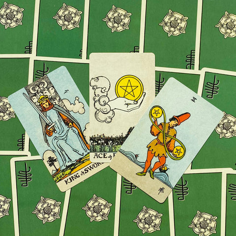 Smith-Waite Borderless Tarot Deck 84 Cards by US Games Systems