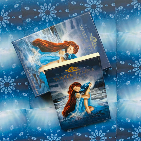Water Temple Oracle Cards Deck Blue Angel Suzy Cherub Esoteric Divination With Bag