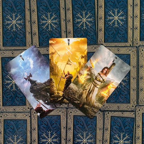 Runic Tarot Deck & Guidebook Set Norse Mythology Lo Scarabeo 78 Cards