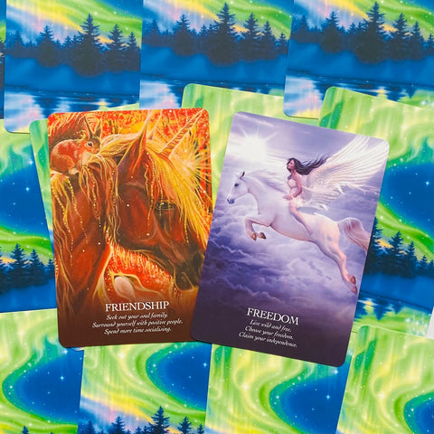 Oracle of the Unicorns Tarot Oracle Deck 44 Cards Blue Angel Multilingual