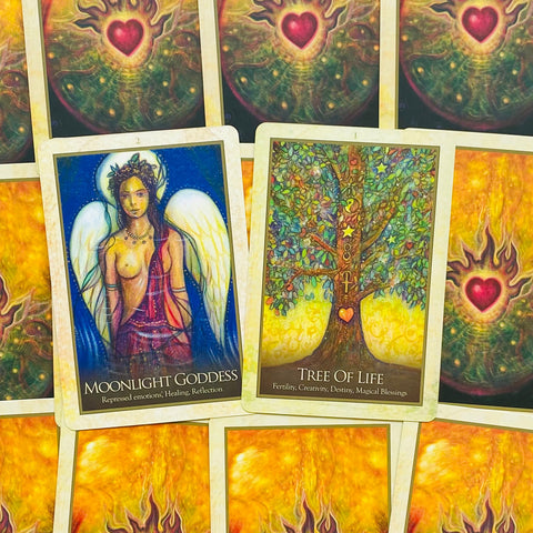 Gaia Oracle Deck by Toni Carmine Salerno 45 Cards & Guidebook Blue Angel