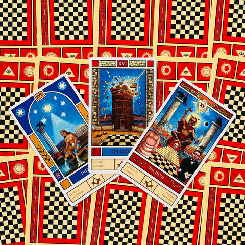 Masonic Tarot Deck Cards Diaz Silva Lo Scarabeo Esoteric Fortune Telling NEW