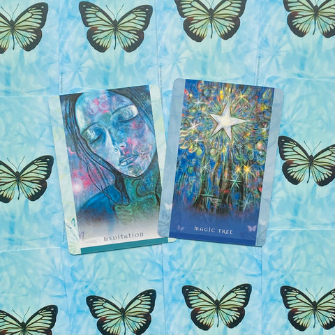 Universal Wisdom Oracle Deck Cards Esoteric Fortune Telling Blue Angel NEW