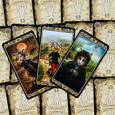 Cat Tarot Deck 78 Cards Lo Scarabeo Baraldi Marseille with Guidebook New
