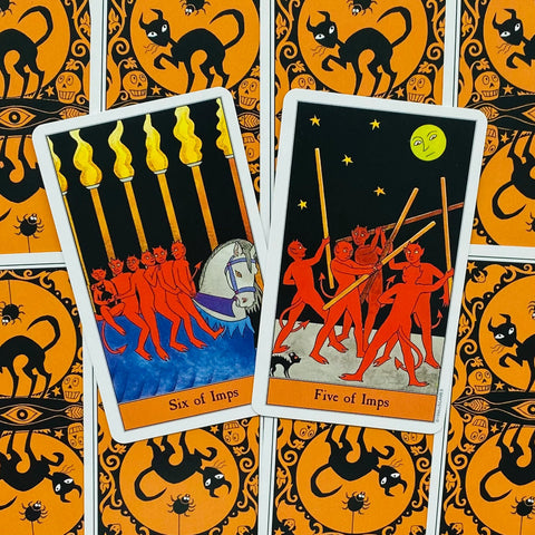 Halloween Tarot Deck in Tin by Kipling West 78 Cards US Games Systems