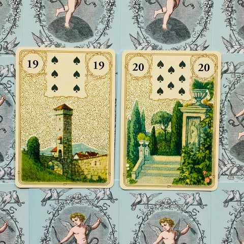 Golden Lenormand Oracle Card Deck Gold Foil 36 Cards Lo Scarabeo