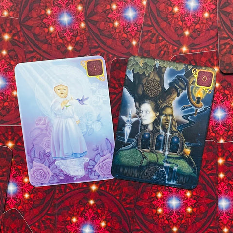 Pocket Dreams of Gaia Tarot Deck 81 Cards by Ravynne Phelan Blue Angel