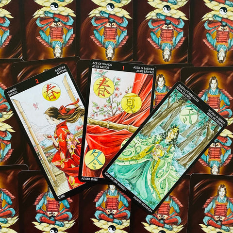 Manga Tarot Deck Cards Lazzarini Esoteric Fortune Telling Lo Scarabeo NEW