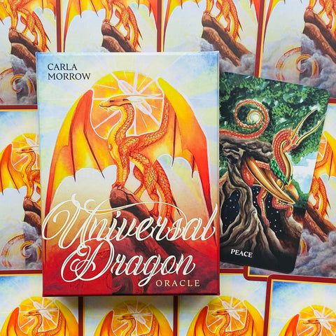 Universal Dragon Oracle Cards Deck Blue Angel Carla Morrow Animals Healing NEW