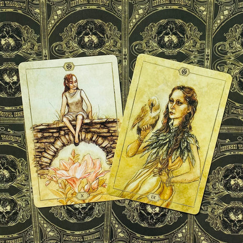 Hush Tarot Deck by Jeremy Hush 78 Cards & Guidebook US Games Systems