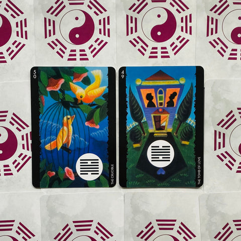 I-Ching of Love Oracle Cards Deck & Guidebook Lo Scarabeo Tarot
