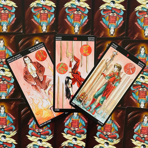 Manga Tarot Deck Cards Lazzarini Esoteric Fortune Telling Lo Scarabeo NEW