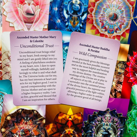 Crystal Mandala Activation Cards Deck by Blue Angel 54-Card Pocket Oracle