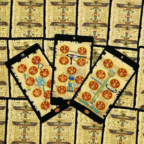 The Egyptian Tarot Cards Deck And Book Lo Scarabeo Esoteric Fortune Telling NEW