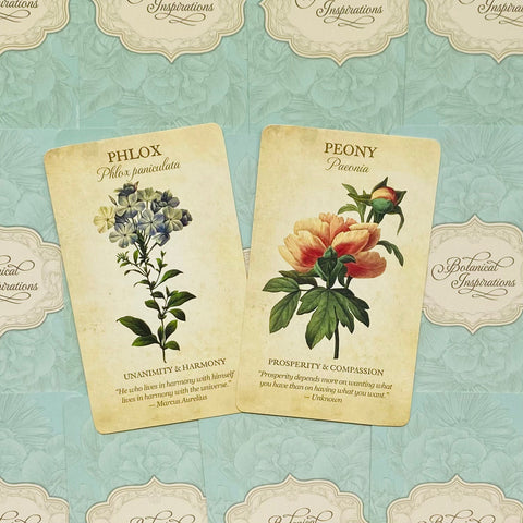 Botanical Inspirations Oracle Cards Deck & Guidebook Set US Games