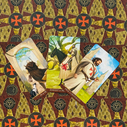 Knights Templar Tarot Deck 78 Cards & Guidebook Lo Scarabeo New Sealed