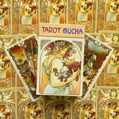 Mucha Tarot Cards Deck Massaglia Nosenzo Fortune Telling Lo Scarabeo NEW