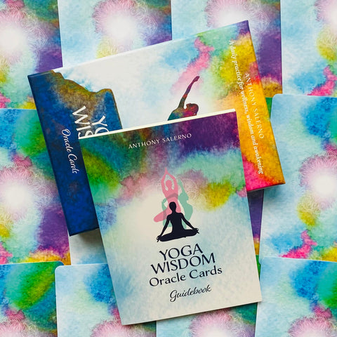 Yoga Wisdom Oracle Cards Deck Blue Angel By Anthony Salerno Daily Practice NEW