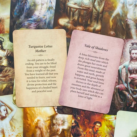 Pocket Kuan Yin Oracle Deck by Alana Fairchild 44 Cards Blue Angel