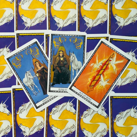 Unicorn Tarot Cards Deck Suzanne Star Liz Hilton Esoteric Telling US Games Ut78