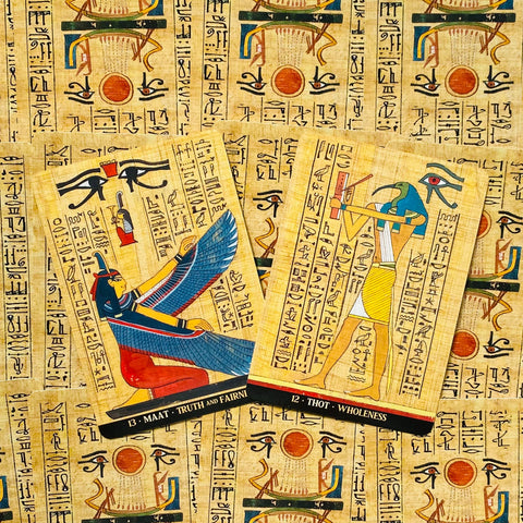 Egyptian Gods Oracle Cards Deck Lo Scarabeo 36 Cards Multilingual New