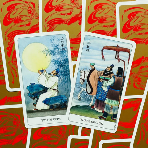 Chinese Tarot Deck by Jui Guoliang 78 Cards US Games w/ Guidebook