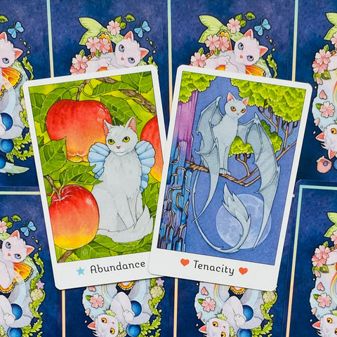 Affirmations Of The Fairy Cats Cards Deck & Book Set US Games Systems Saydak NEW