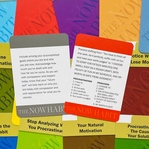 The Now Habit 64 Motivation Cards Deck by Neil Fiore Overcoming Procrastination