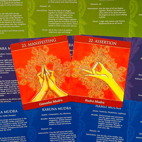 Mudras for Awakening the Five Elements Deck & Guidebook Set US Games