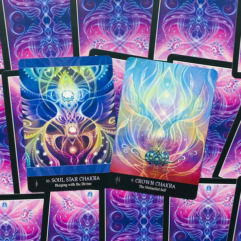 Beyond Lemuria Oracle Cards Deck by Izzy Ivy Blue Angel 56 Cards Set