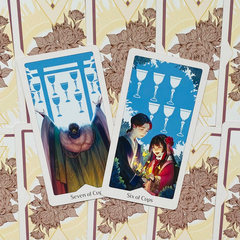 Heavenly Bloom Tarot Deck Noa Ikeda US Games Rose Gold with Guidebook