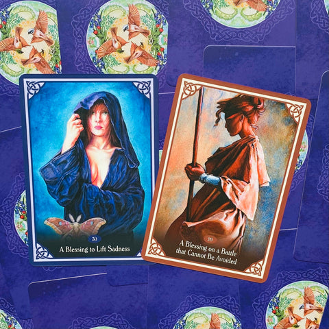 Blessed Be Oracle Cards Deck Original Blue Angel By Lucy Cavendish Esoteric NEW