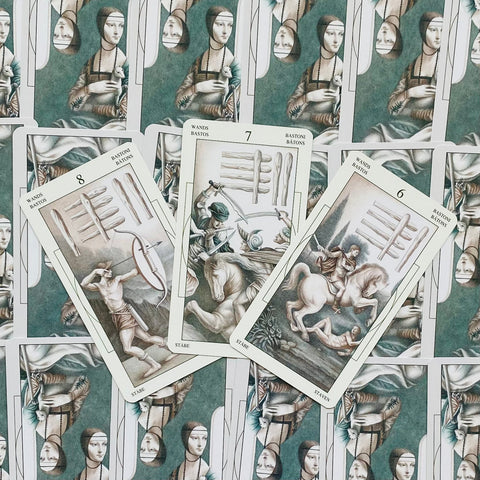 Leonardo Da Vinci Tarot Deck Cards Ghiuselev Atanassov Lo Scarabeo Ex58