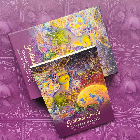 Gratitude Oracle Cards Deck by Angela Hartfield & Josephine Wall Blue Angel