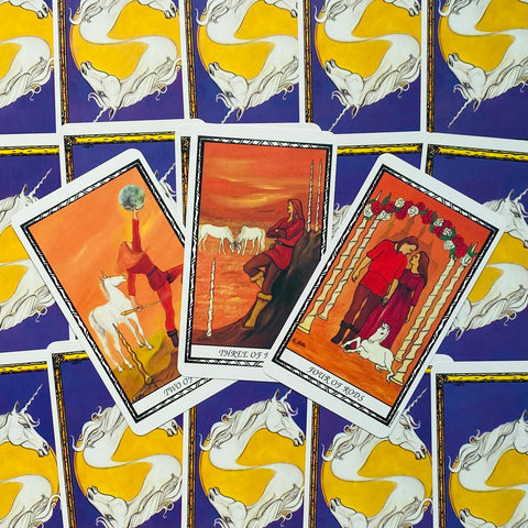 Unicorn Tarot Cards Deck Suzanne Star Liz Hilton Esoteric Telling US Games Ut78