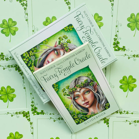 Faery Temple Oracle Card Deck by Suzy Cherub & Christine Karron Blue Angel